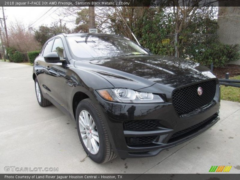 Santorini Black Metallic / Ebony 2018 Jaguar F-PACE 30t AWD Prestige