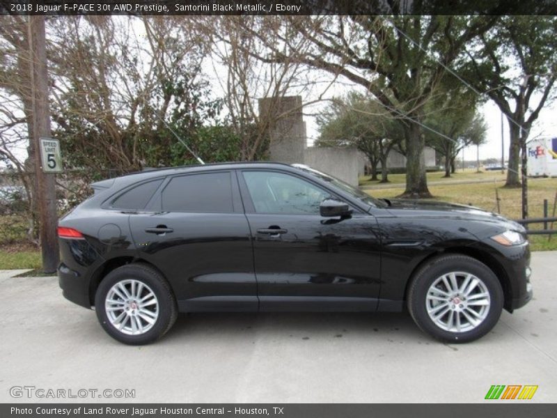 Santorini Black Metallic / Ebony 2018 Jaguar F-PACE 30t AWD Prestige