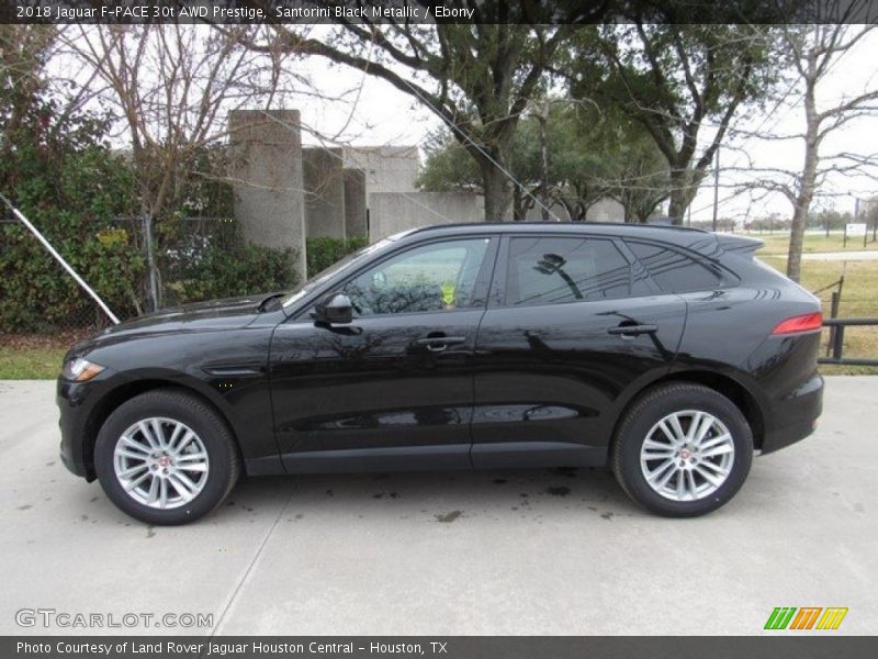 Santorini Black Metallic / Ebony 2018 Jaguar F-PACE 30t AWD Prestige