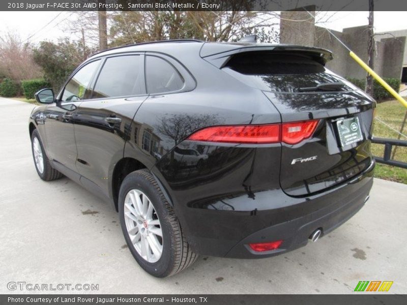 Santorini Black Metallic / Ebony 2018 Jaguar F-PACE 30t AWD Prestige