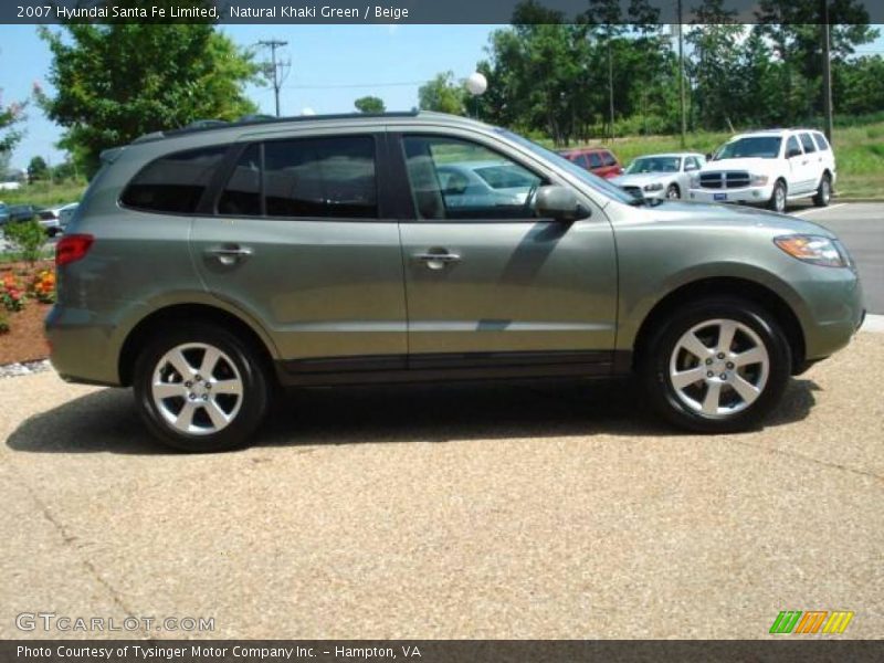 Natural Khaki Green / Beige 2007 Hyundai Santa Fe Limited