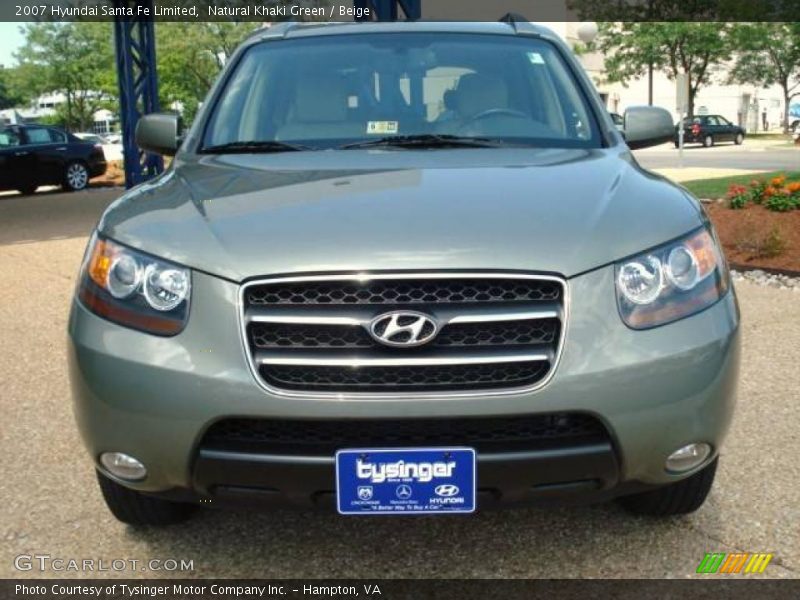 Natural Khaki Green / Beige 2007 Hyundai Santa Fe Limited