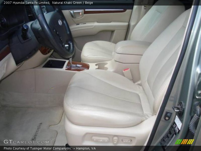 Natural Khaki Green / Beige 2007 Hyundai Santa Fe Limited