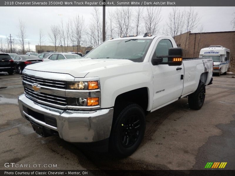 Summit White / Dark Ash/Jet Black 2018 Chevrolet Silverado 3500HD Work Truck Regular Cab 4x4