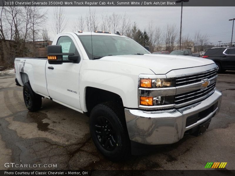 Front 3/4 View of 2018 Silverado 3500HD Work Truck Regular Cab 4x4