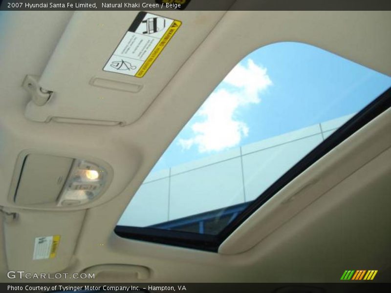 Natural Khaki Green / Beige 2007 Hyundai Santa Fe Limited