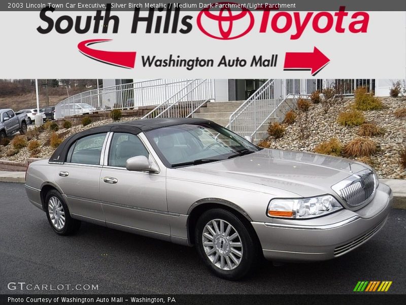 Silver Birch Metallic / Medium Dark Parchment/Light Parchment 2003 Lincoln Town Car Executive