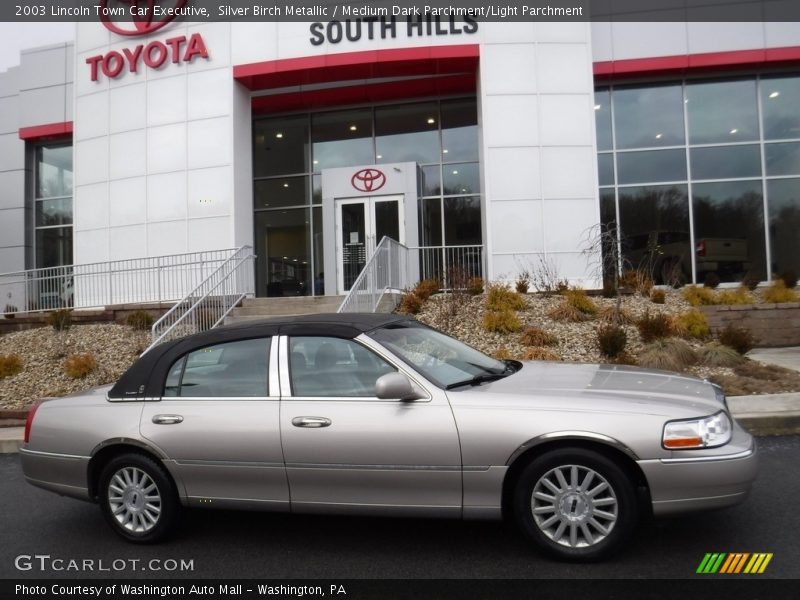 Silver Birch Metallic / Medium Dark Parchment/Light Parchment 2003 Lincoln Town Car Executive