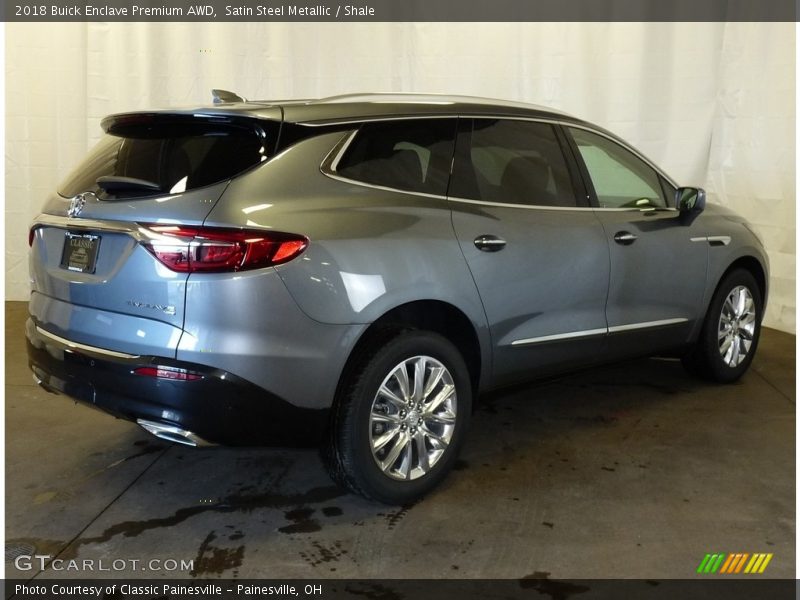 Satin Steel Metallic / Shale 2018 Buick Enclave Premium AWD