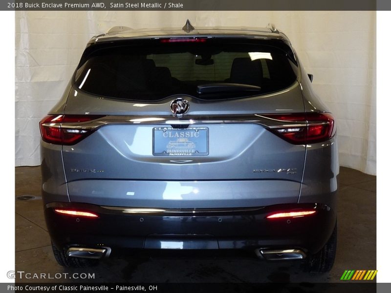 Satin Steel Metallic / Shale 2018 Buick Enclave Premium AWD
