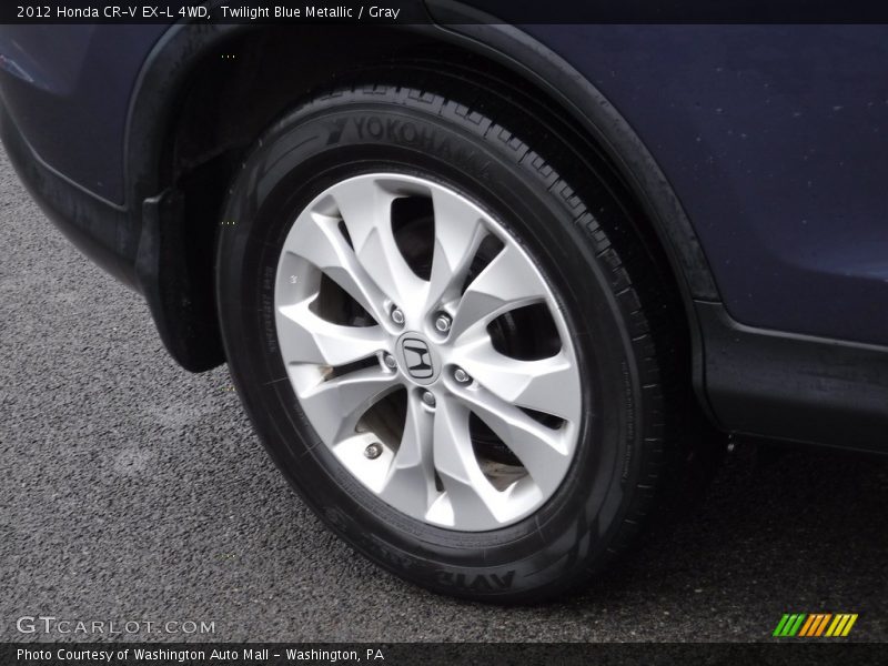 Twilight Blue Metallic / Gray 2012 Honda CR-V EX-L 4WD