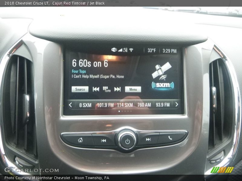 Cajun Red Tintcoat / Jet Black 2018 Chevrolet Cruze LT