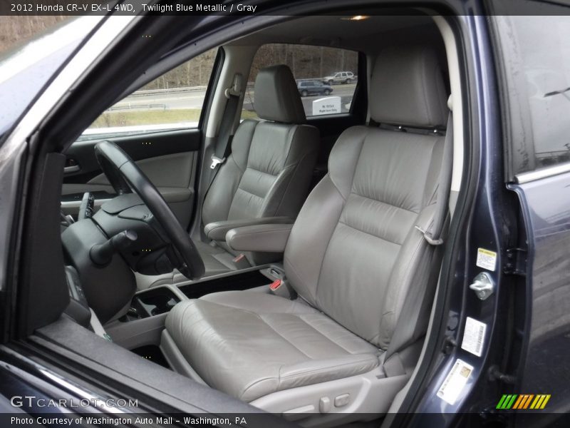 Twilight Blue Metallic / Gray 2012 Honda CR-V EX-L 4WD