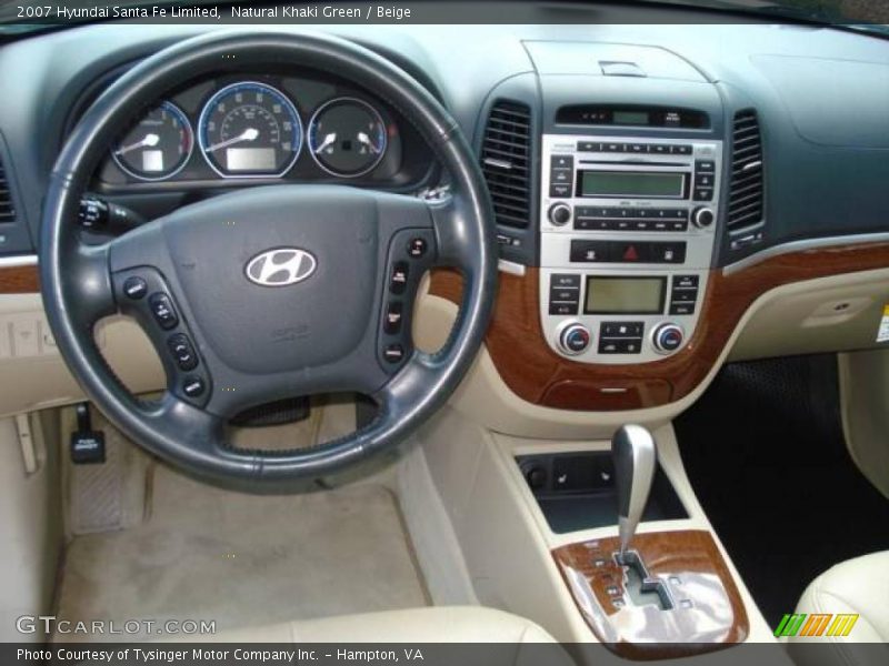 Natural Khaki Green / Beige 2007 Hyundai Santa Fe Limited