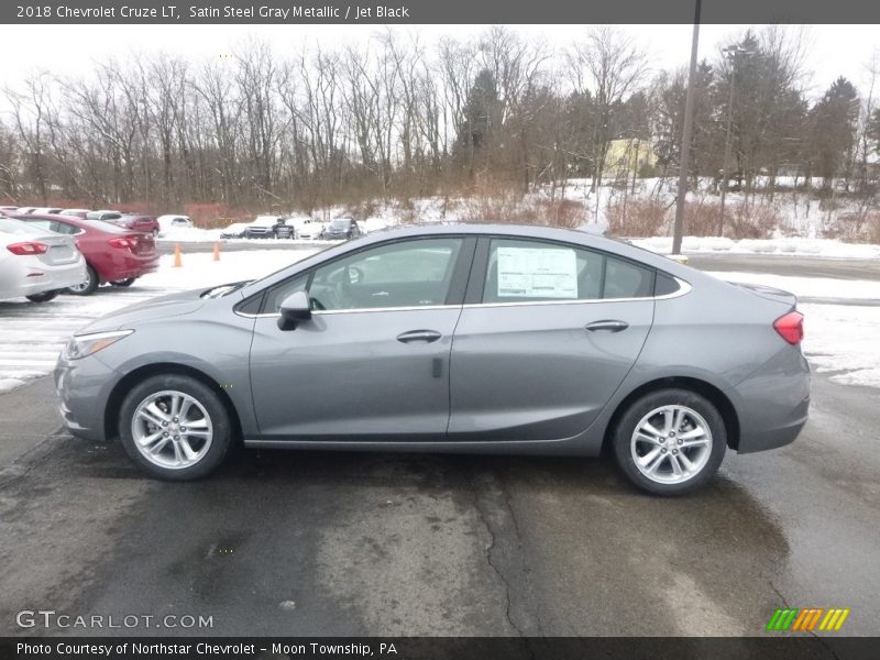 Satin Steel Gray Metallic / Jet Black 2018 Chevrolet Cruze LT