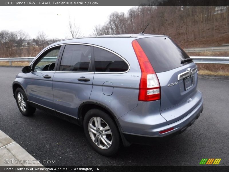 Glacier Blue Metallic / Gray 2010 Honda CR-V EX AWD