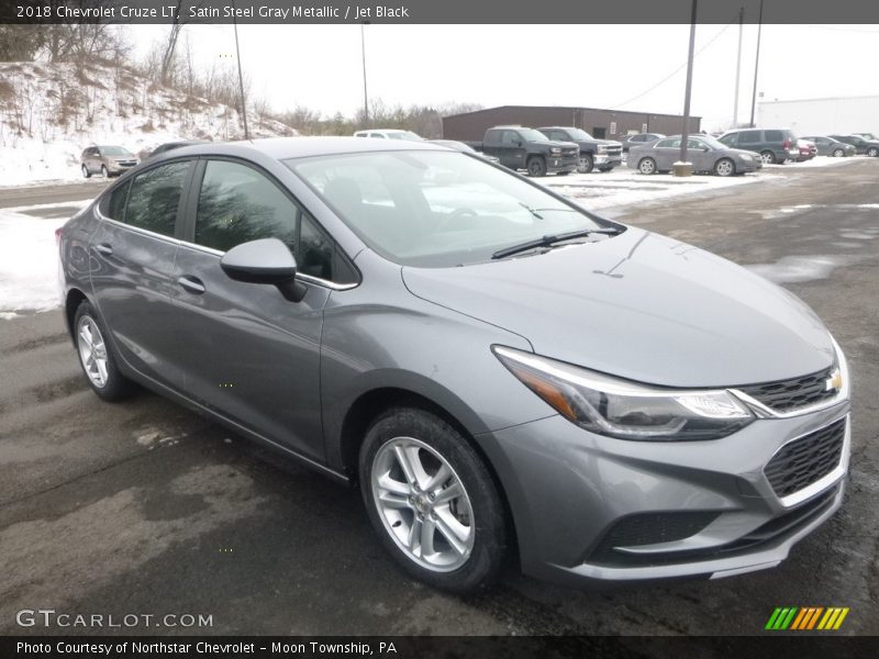 Satin Steel Gray Metallic / Jet Black 2018 Chevrolet Cruze LT