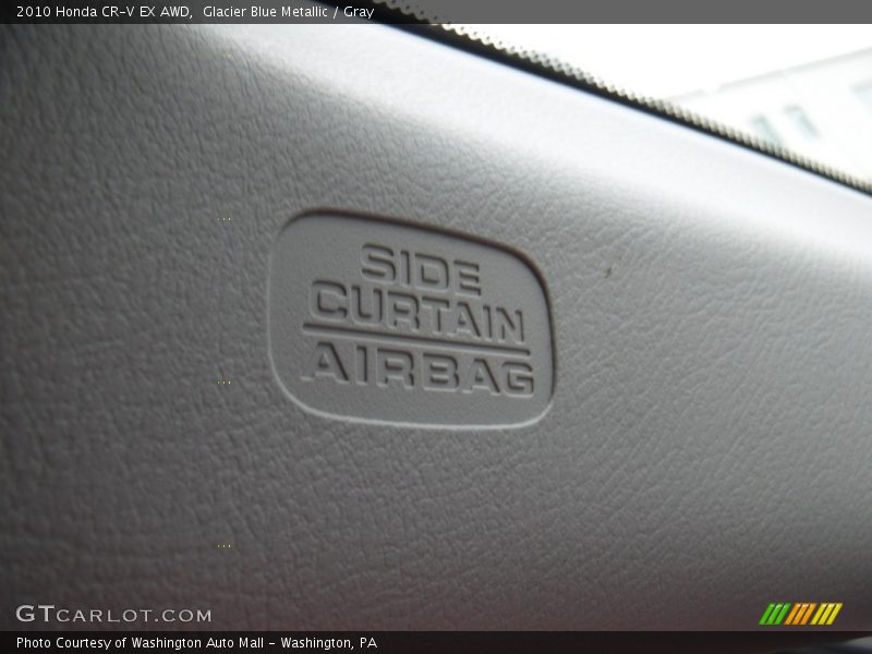 Glacier Blue Metallic / Gray 2010 Honda CR-V EX AWD