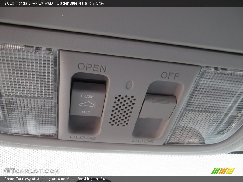 Glacier Blue Metallic / Gray 2010 Honda CR-V EX AWD