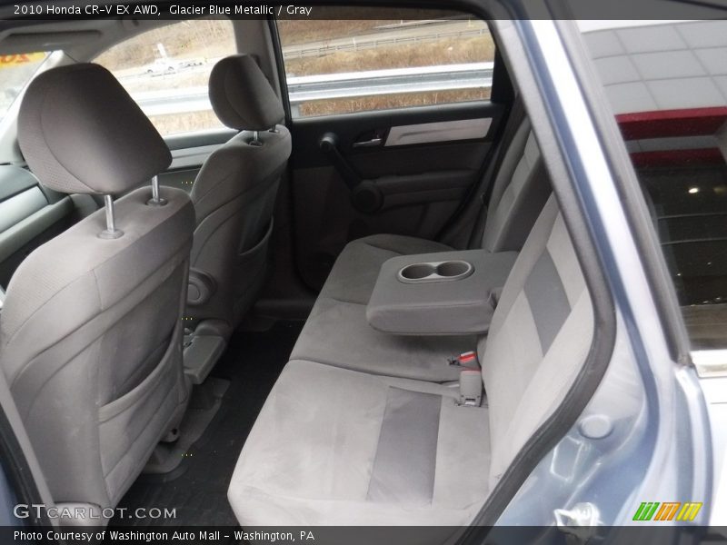 Glacier Blue Metallic / Gray 2010 Honda CR-V EX AWD