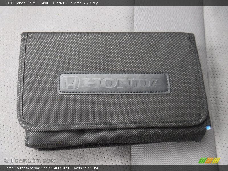 Glacier Blue Metallic / Gray 2010 Honda CR-V EX AWD
