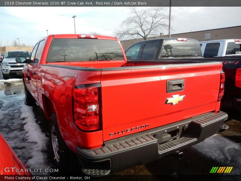 Red Hot / Dark Ash/Jet Black 2018 Chevrolet Silverado 1500 WT Crew Cab 4x4