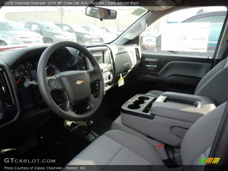 Red Hot / Dark Ash/Jet Black 2018 Chevrolet Silverado 1500 WT Crew Cab 4x4