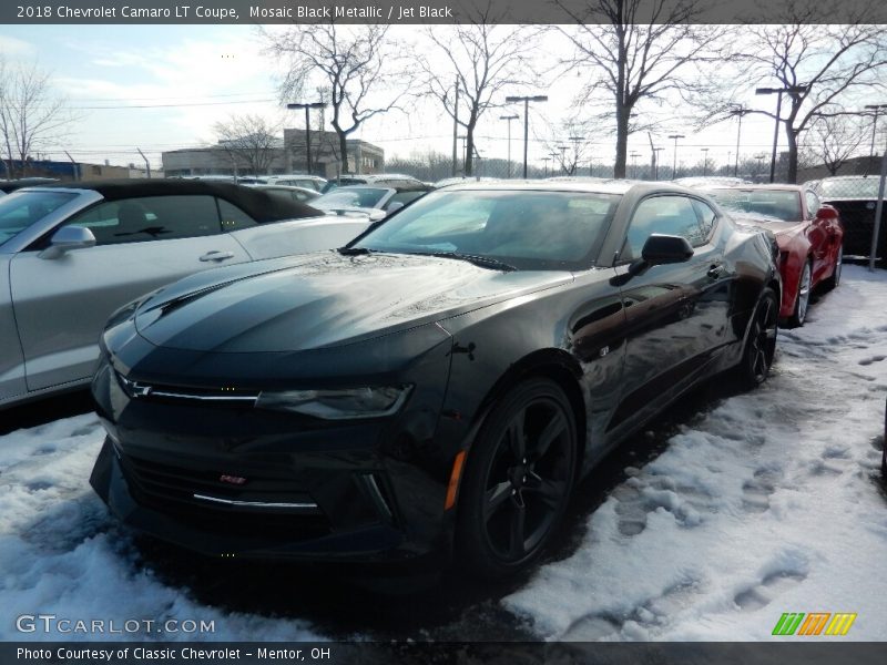 Mosaic Black Metallic / Jet Black 2018 Chevrolet Camaro LT Coupe