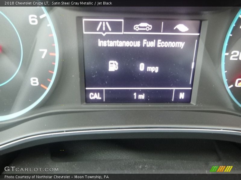 Satin Steel Gray Metallic / Jet Black 2018 Chevrolet Cruze LT