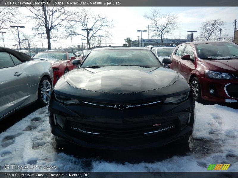 Mosaic Black Metallic / Jet Black 2018 Chevrolet Camaro LT Coupe
