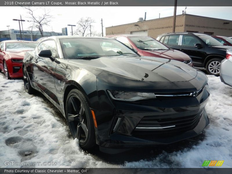 Mosaic Black Metallic / Jet Black 2018 Chevrolet Camaro LT Coupe