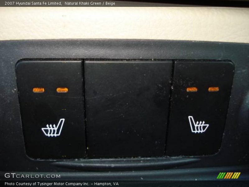 Natural Khaki Green / Beige 2007 Hyundai Santa Fe Limited