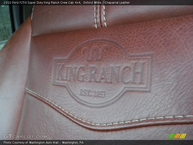 Oxford White / Chaparral Leather 2010 Ford F250 Super Duty King Ranch Crew Cab 4x4