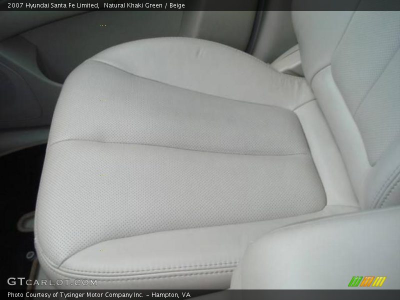Natural Khaki Green / Beige 2007 Hyundai Santa Fe Limited