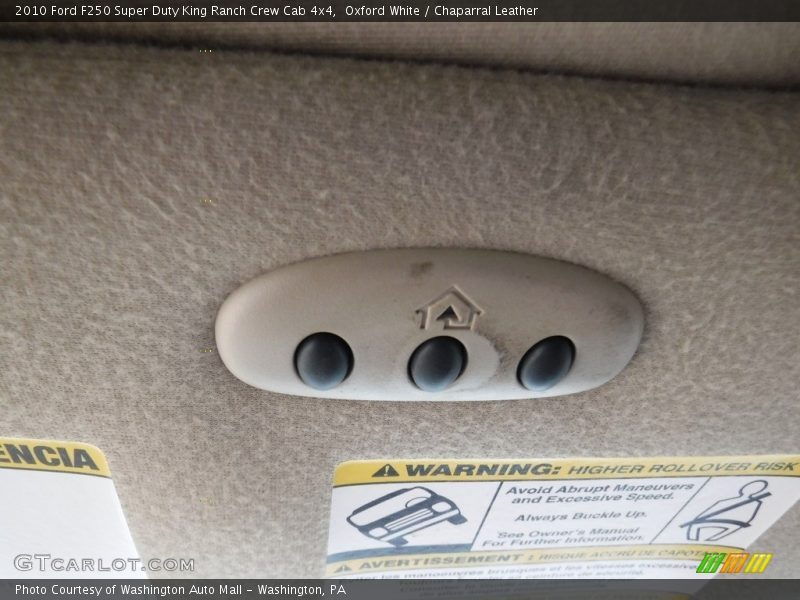 Oxford White / Chaparral Leather 2010 Ford F250 Super Duty King Ranch Crew Cab 4x4
