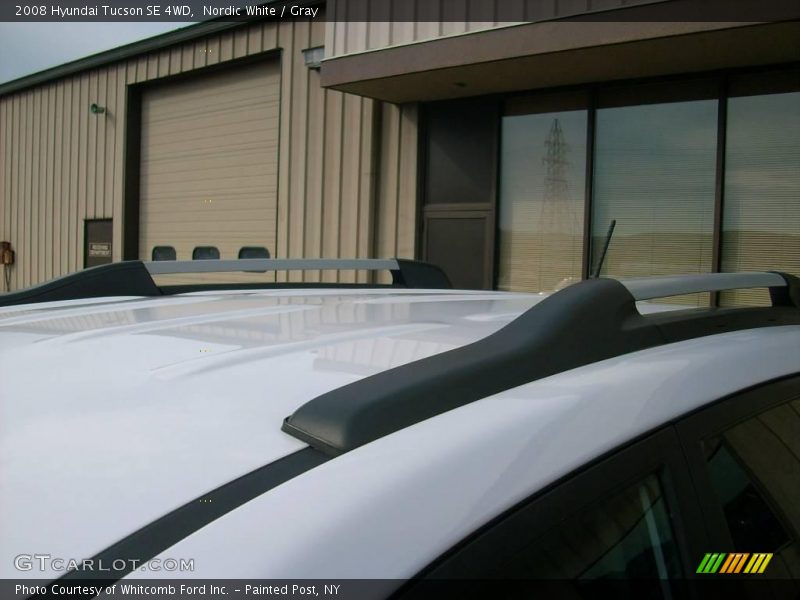 Nordic White / Gray 2008 Hyundai Tucson SE 4WD