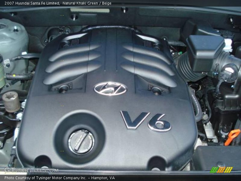 Natural Khaki Green / Beige 2007 Hyundai Santa Fe Limited