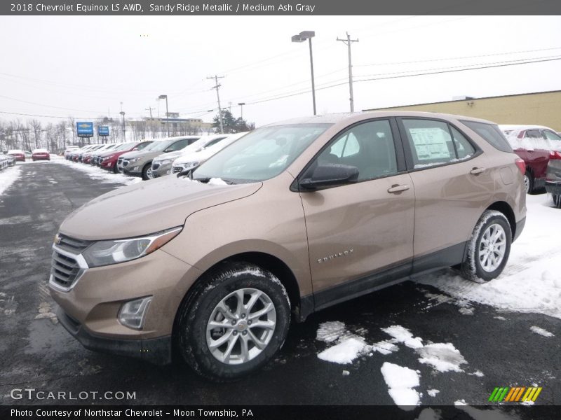 Sandy Ridge Metallic / Medium Ash Gray 2018 Chevrolet Equinox LS AWD
