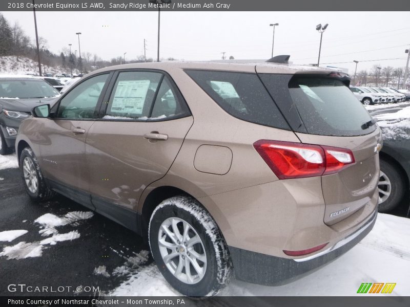 Sandy Ridge Metallic / Medium Ash Gray 2018 Chevrolet Equinox LS AWD
