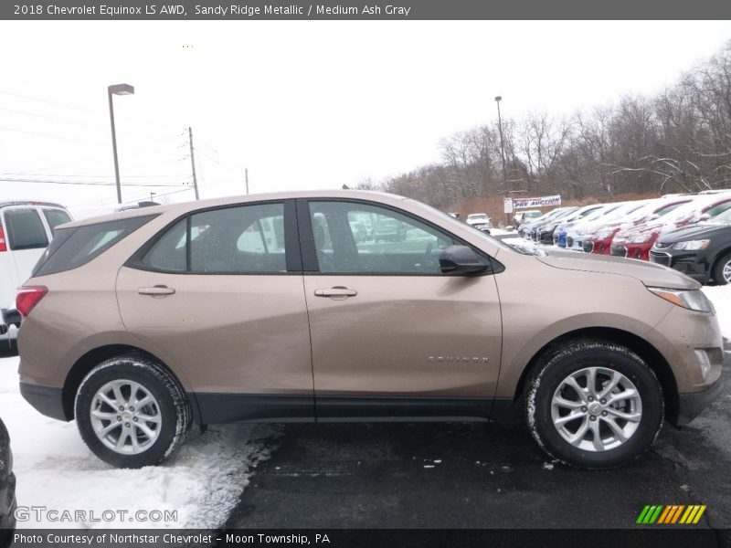 Sandy Ridge Metallic / Medium Ash Gray 2018 Chevrolet Equinox LS AWD