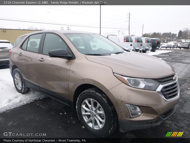 Sandy Ridge Metallic / Medium Ash Gray 2018 Chevrolet Equinox LS AWD