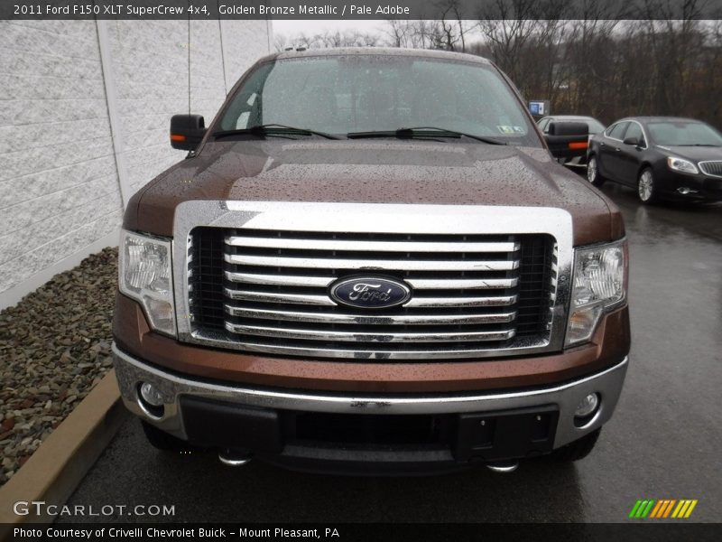 Golden Bronze Metallic / Pale Adobe 2011 Ford F150 XLT SuperCrew 4x4