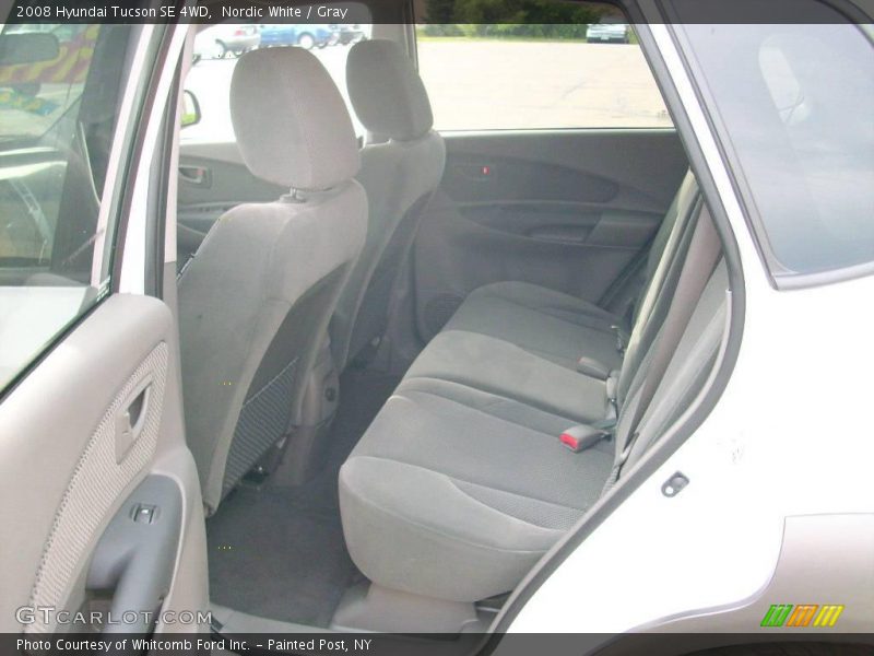 Nordic White / Gray 2008 Hyundai Tucson SE 4WD