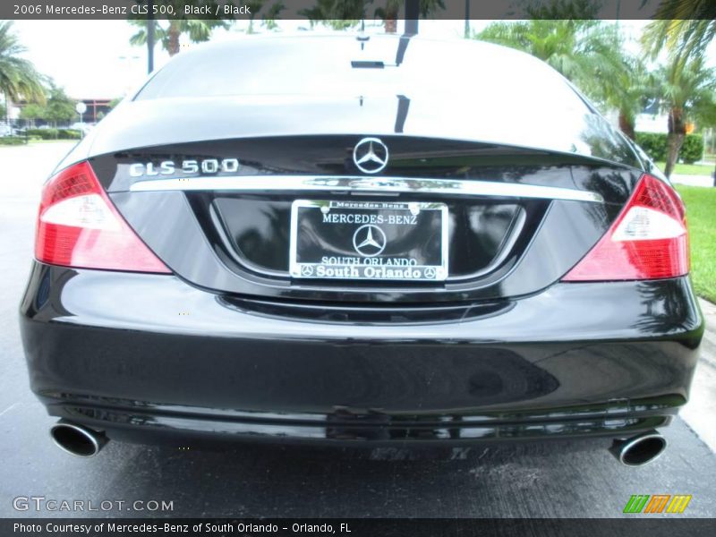 Black / Black 2006 Mercedes-Benz CLS 500