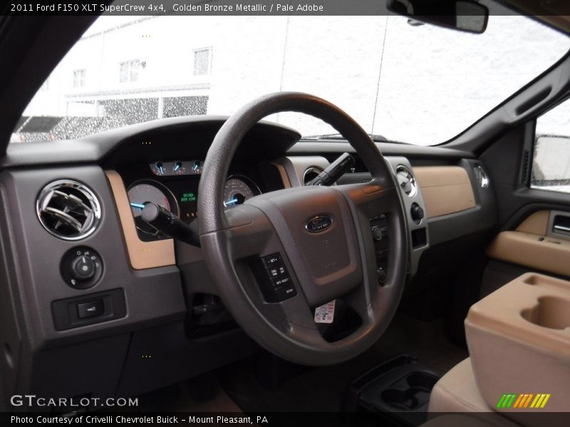 Golden Bronze Metallic / Pale Adobe 2011 Ford F150 XLT SuperCrew 4x4