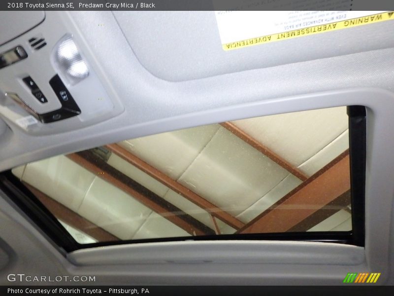 Predawn Gray Mica / Black 2018 Toyota Sienna SE