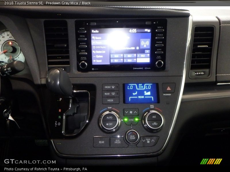 Predawn Gray Mica / Black 2018 Toyota Sienna SE
