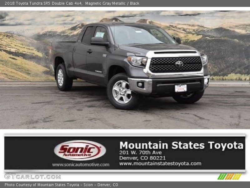 Magnetic Gray Metallic / Black 2018 Toyota Tundra SR5 Double Cab 4x4
