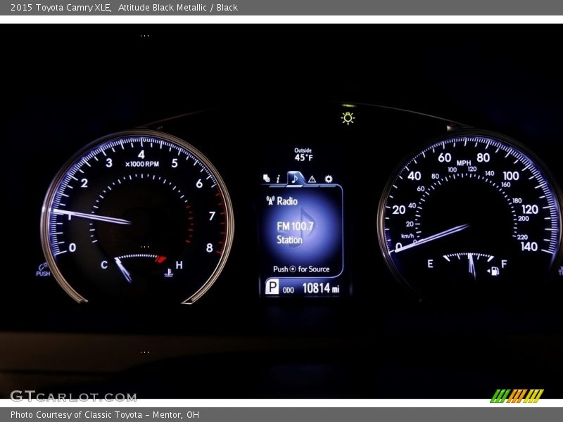 Attitude Black Metallic / Black 2015 Toyota Camry XLE