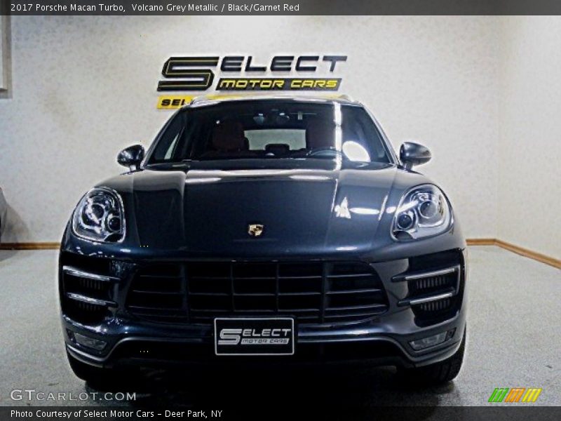 Volcano Grey Metallic / Black/Garnet Red 2017 Porsche Macan Turbo